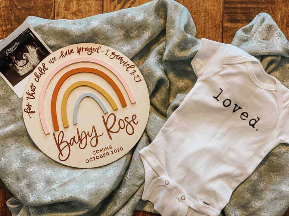 SPRING Baby Personalized Reveal idea for Instagram VIDEO Pregnancy Announcement Digital DUE March April May. Social Media or Send by Text