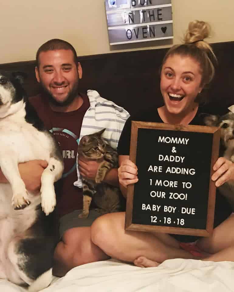 EDITABLE Tie Breaker Pregnancy Announcement Sign New Baby