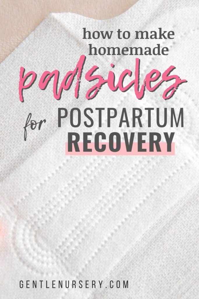 How To Make Easy Diy Padsicles For Postpartum Recovery