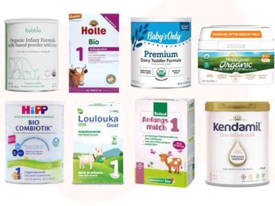 collage image best organic baby formula brands