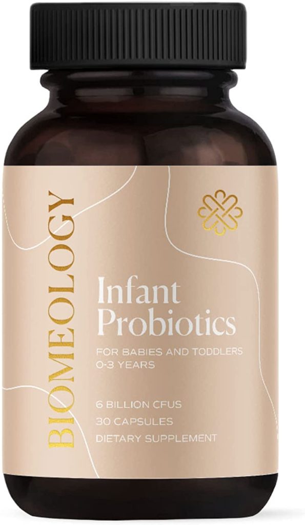 bottle of Biomeology infant probiotics