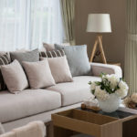 greenguard certified sofa in living room