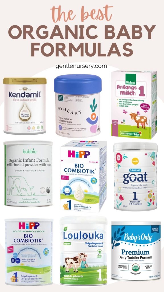 pin image: best organic baby formulas